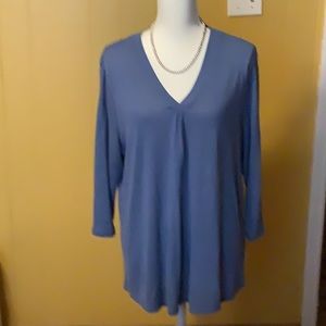 Orvis linen blend top